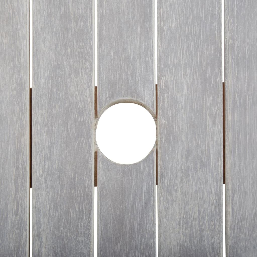 Outdoor Dining Set | Grey | Solid Acacia Wood | Medium | Durable