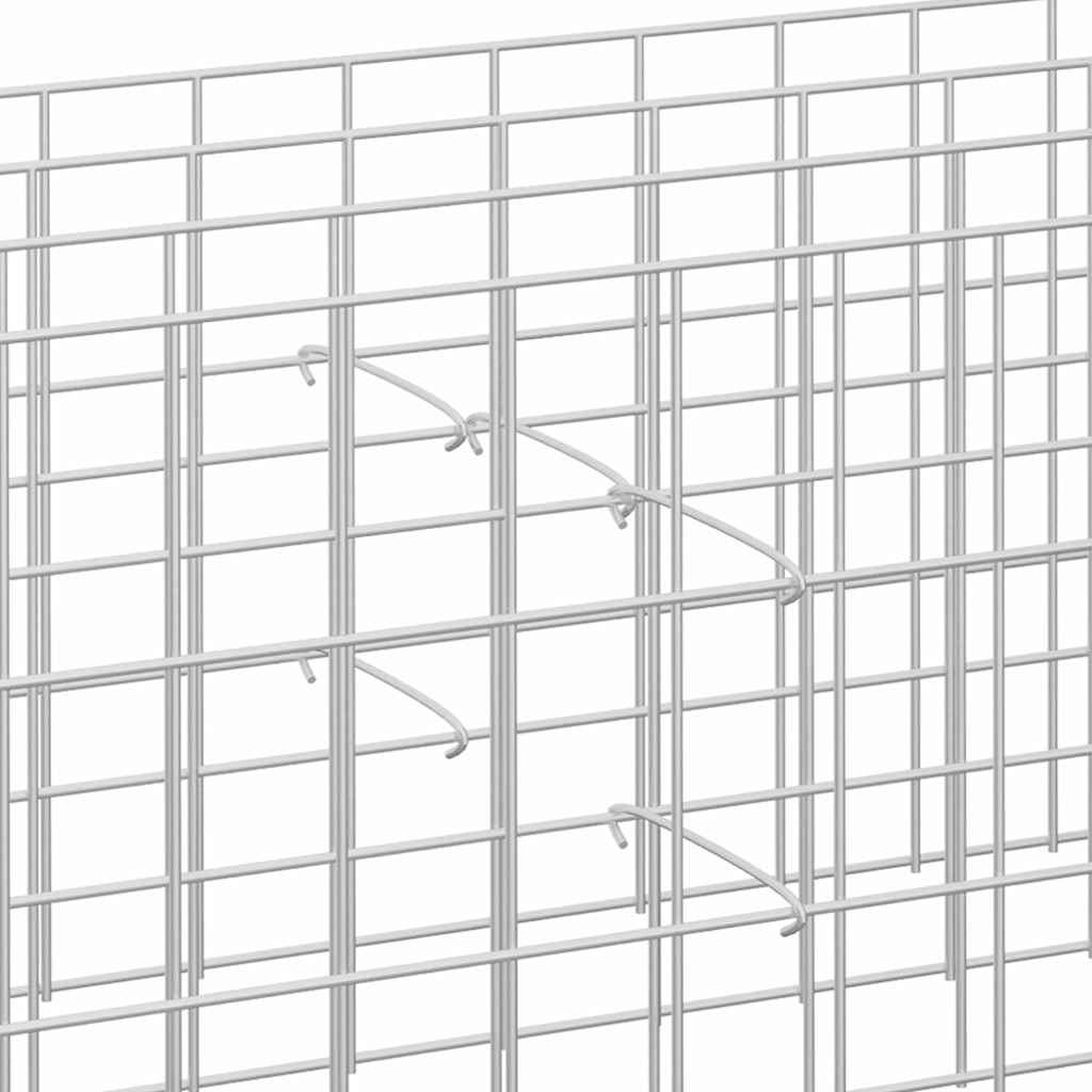 145625 vidaXL Gabion Hooks 50 pcs Galvanised Steel 50 cm