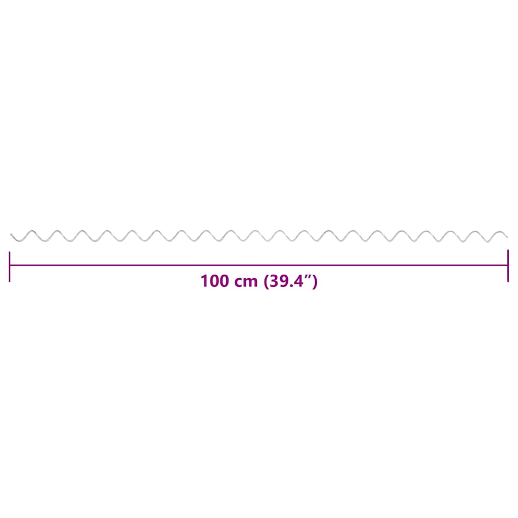 145627 vidaXL Gabion Spirals 24 pcs Galvanised Steel 100 cm