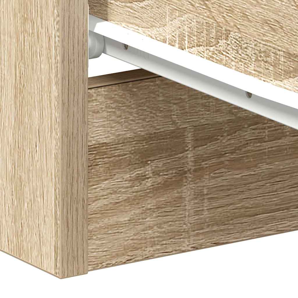 800457 vidaXL Bedside Cabinets 2 pcs Sonoma Oak 38x35x56 cm Engineered Wood