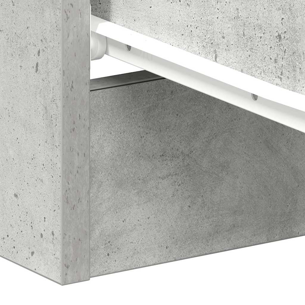 800459 vidaXL Bedside Cabinets 2 pcs Concrete Grey 38x35x56 cm Engineered Wood
