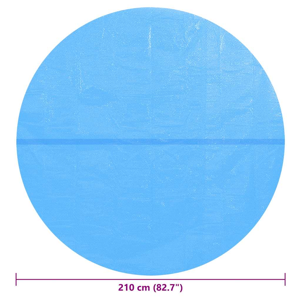 92144 vidaXL Pool Cover Blue 210 cm PE