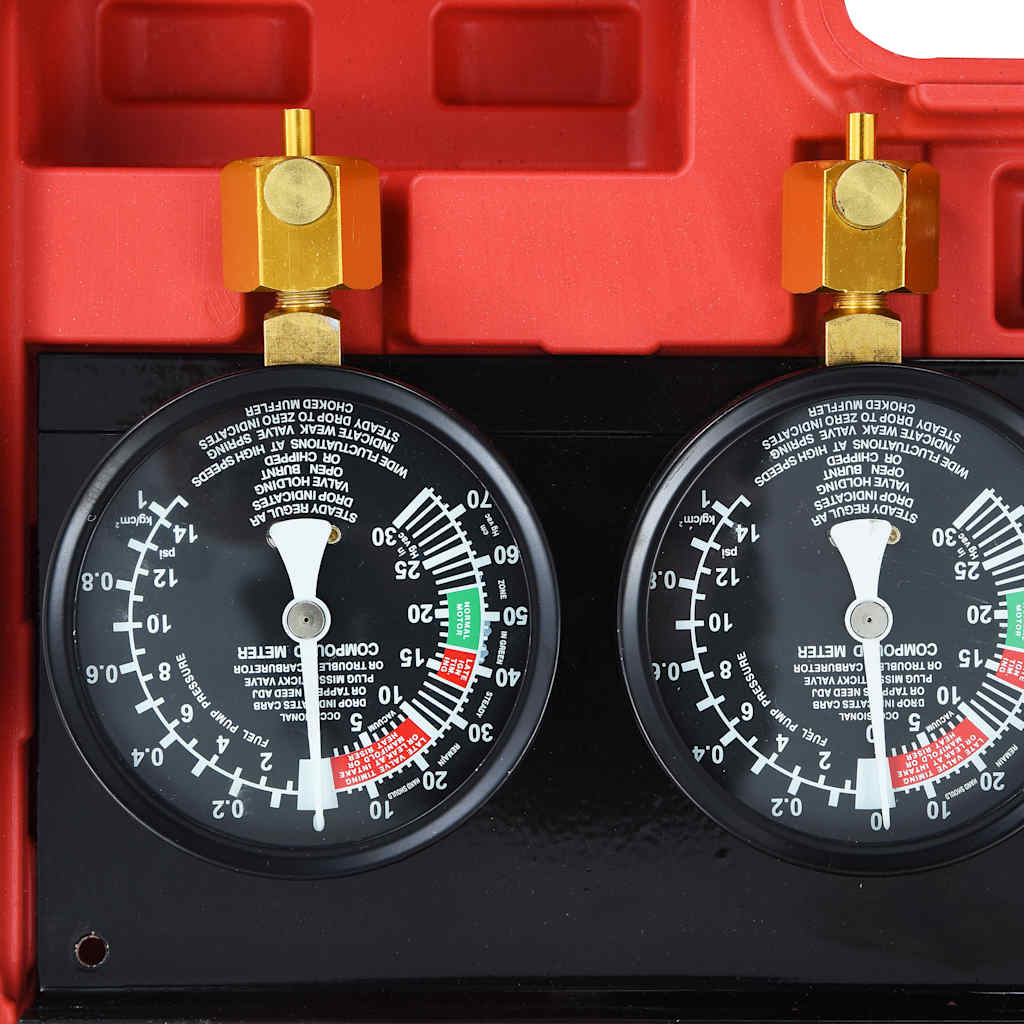 210562 vidaXL Carburetor Vacuum Synchronizer Gauge Tool Kit