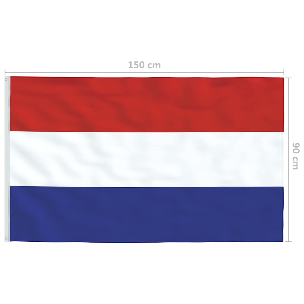 146039 vidaXL Netherlands Flag 90x150 cm