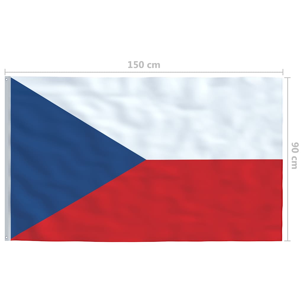 146062 vidaXL Czech Flag 90x150 cm