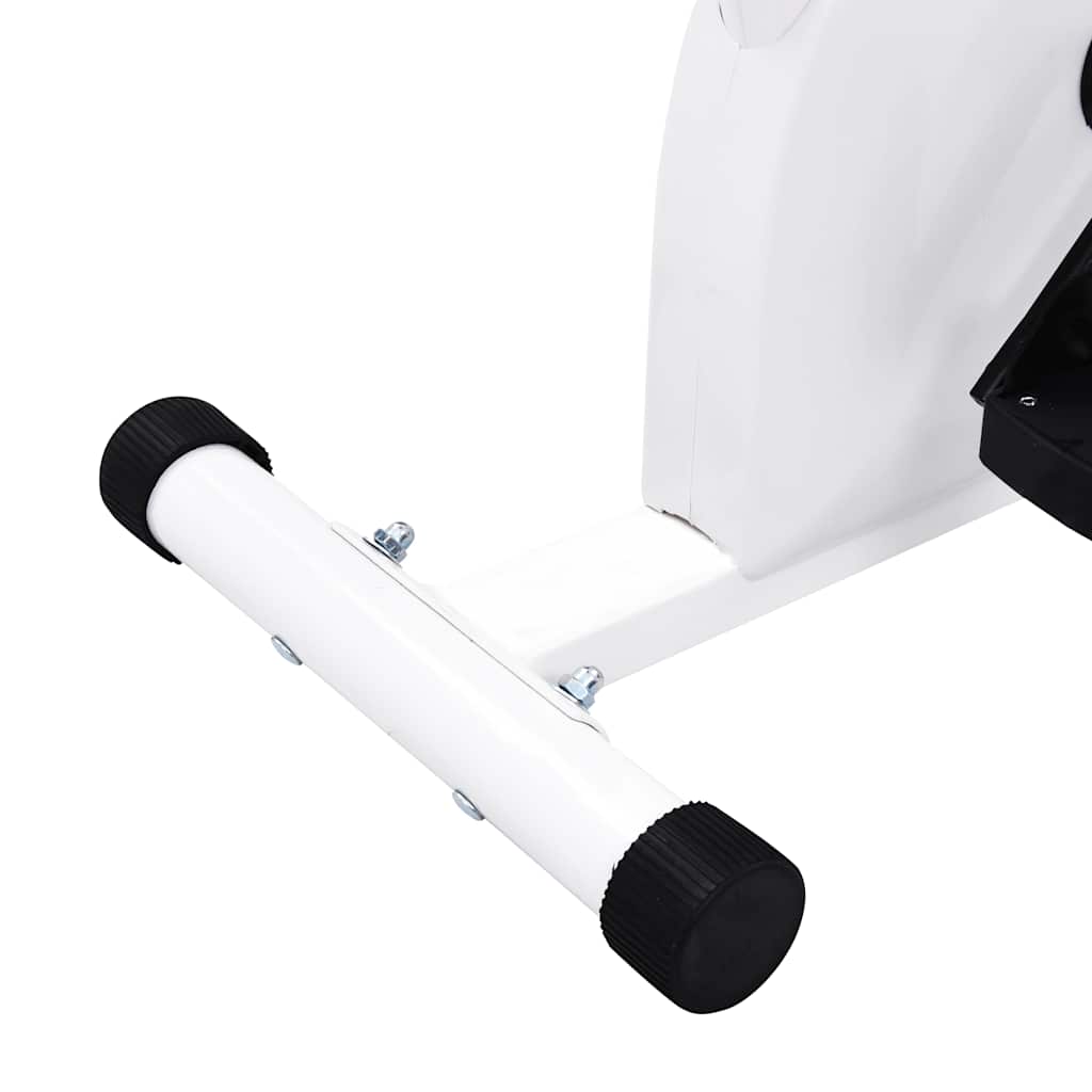 92137 vidaXL Exercise Bike with Belt Resistance White