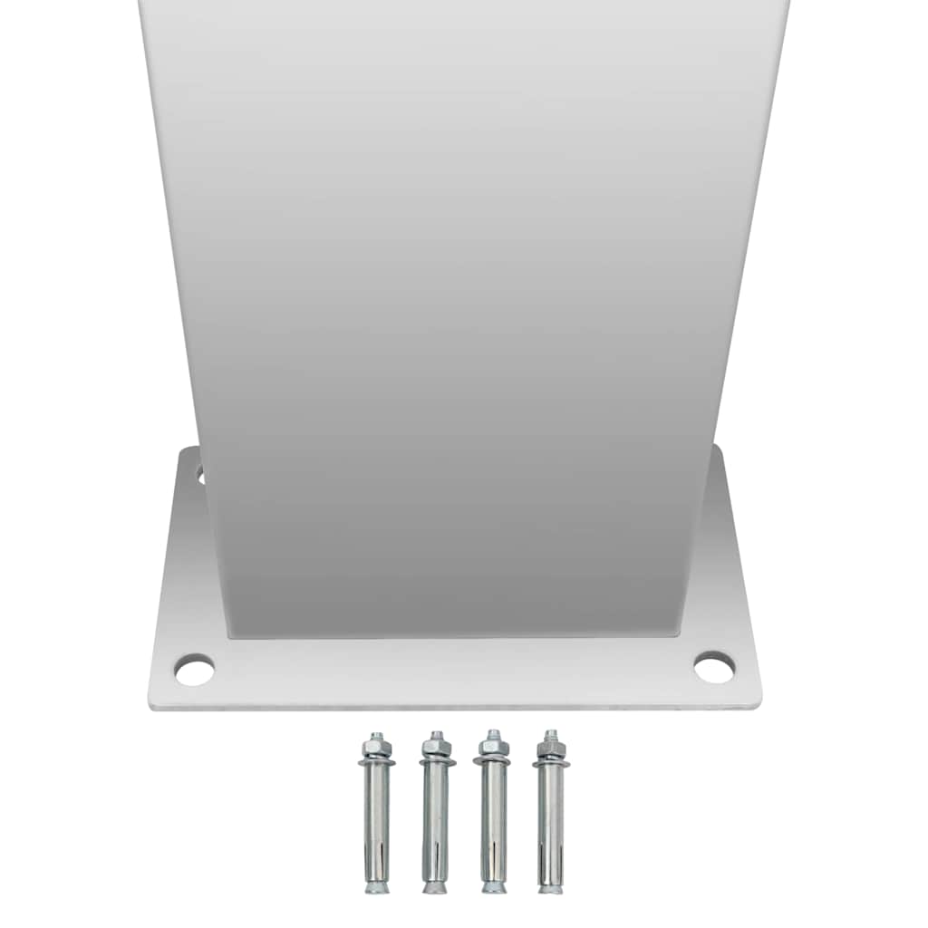 48200 vidaXL Outdoor Shower Stainless Steel Square