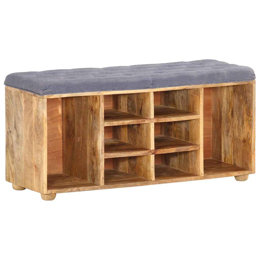 285891 vidaXL Hall Bench 100x35x47 cm Solid Mango Wood