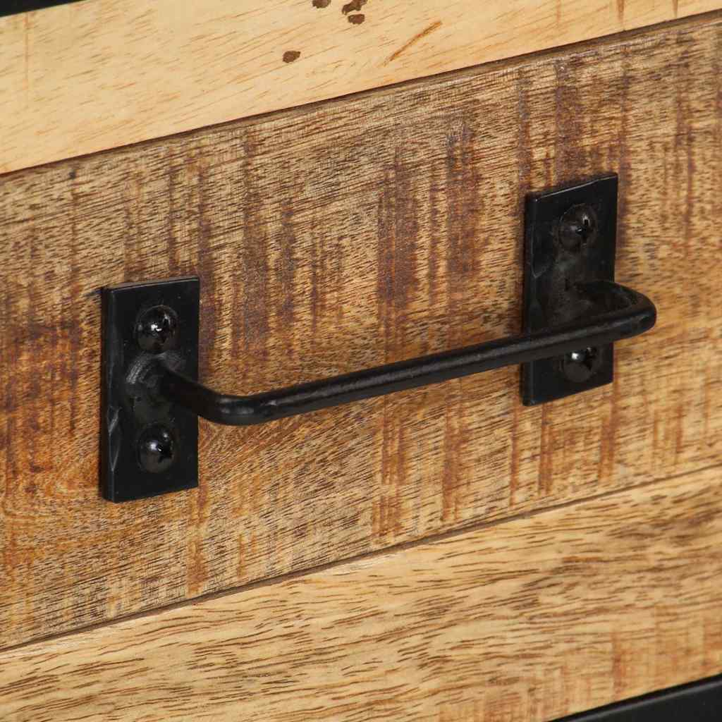 285893 vidaXL Sideboard 80x31x71 cm Solid Rough Mango Wood