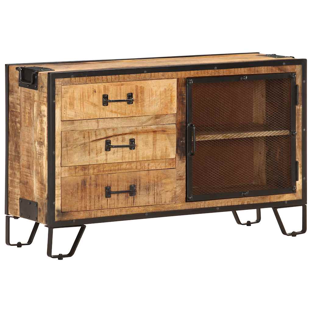 285894 vidaXL Sideboard 100x31x60 cm Solid Rough Mango Wood
