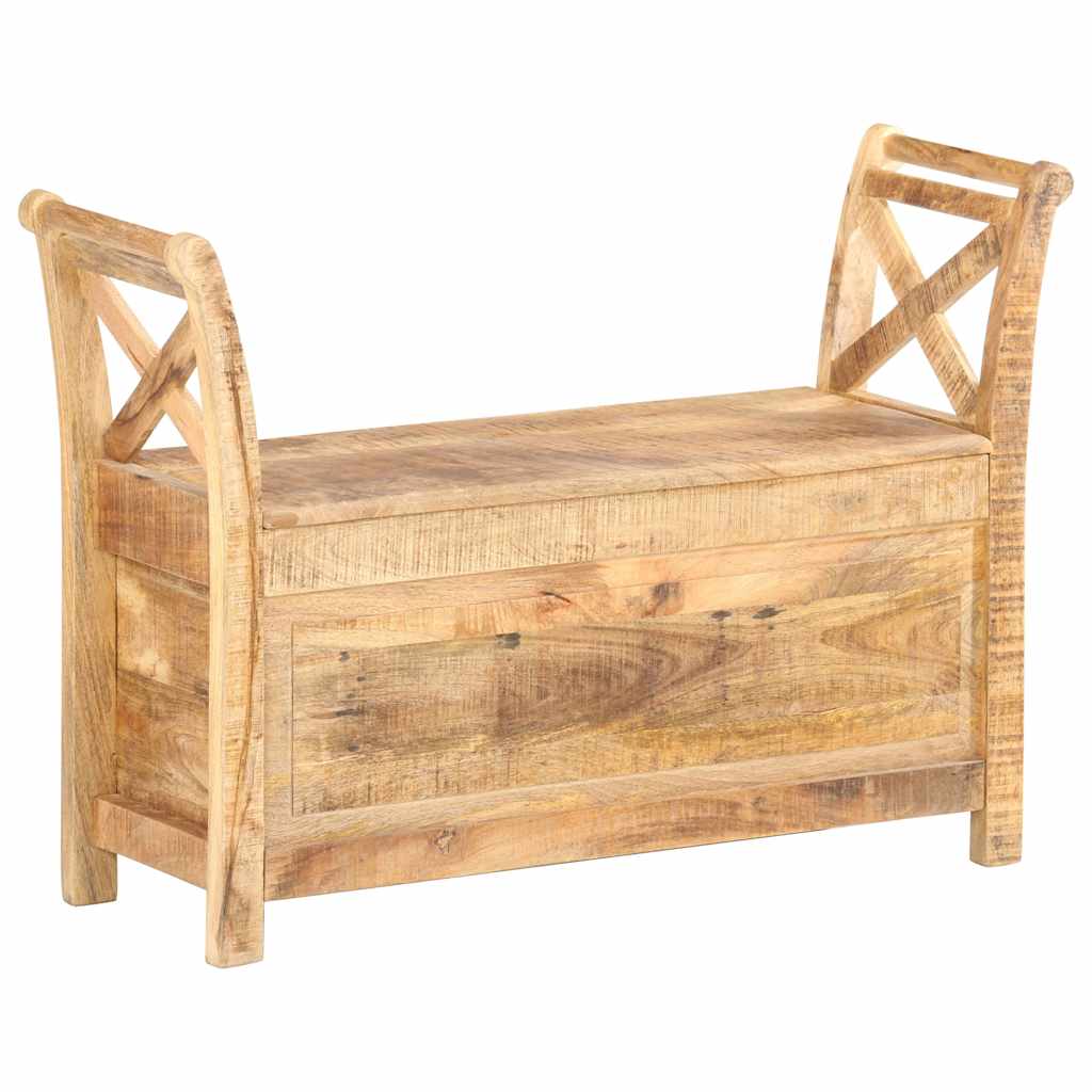 285904 vidaXL Hall Bench 103x33x72 cm Solid Mango Wood