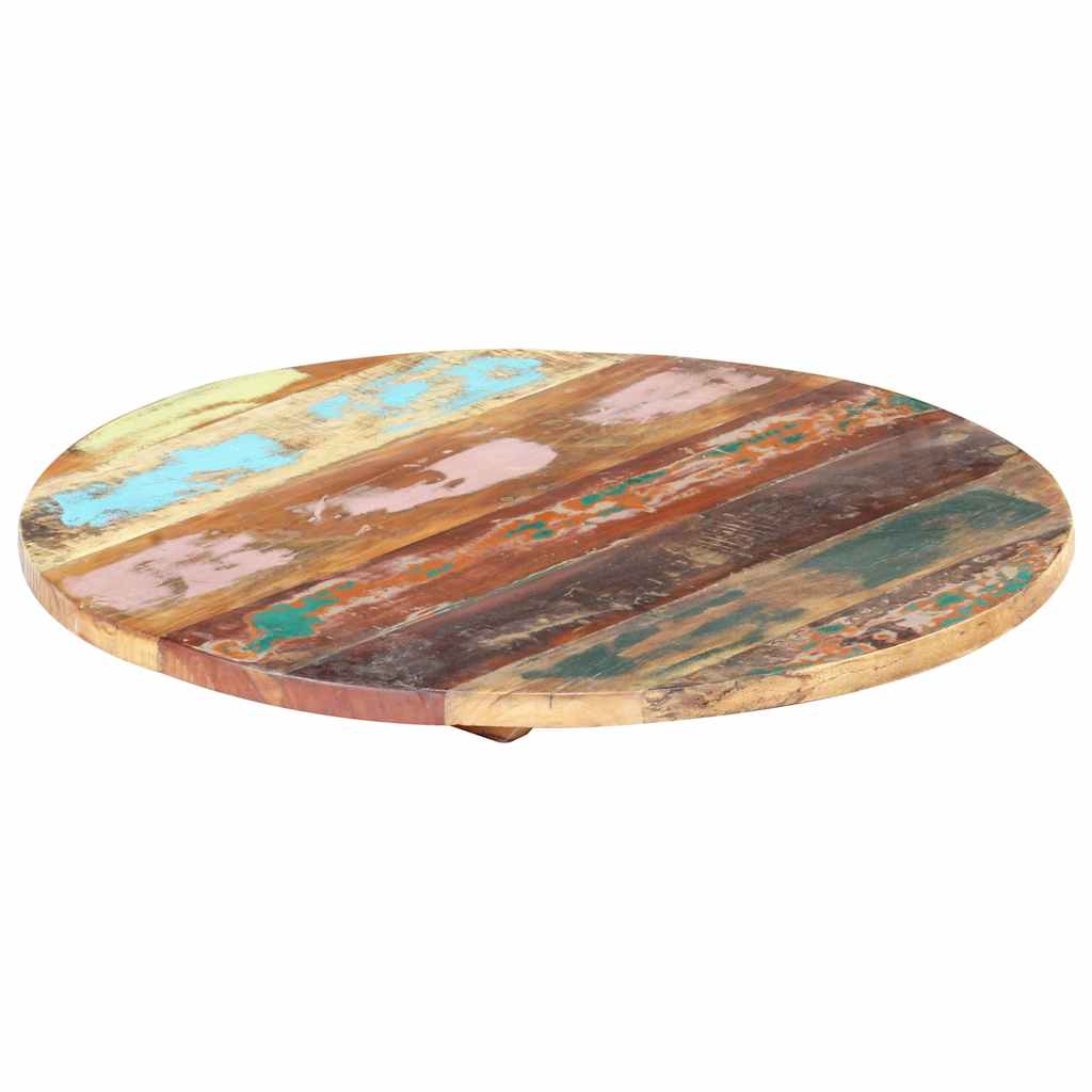 286037 vidaXL Round Table Top 50 cm 25-27 mm Solid Reclaimed Wood