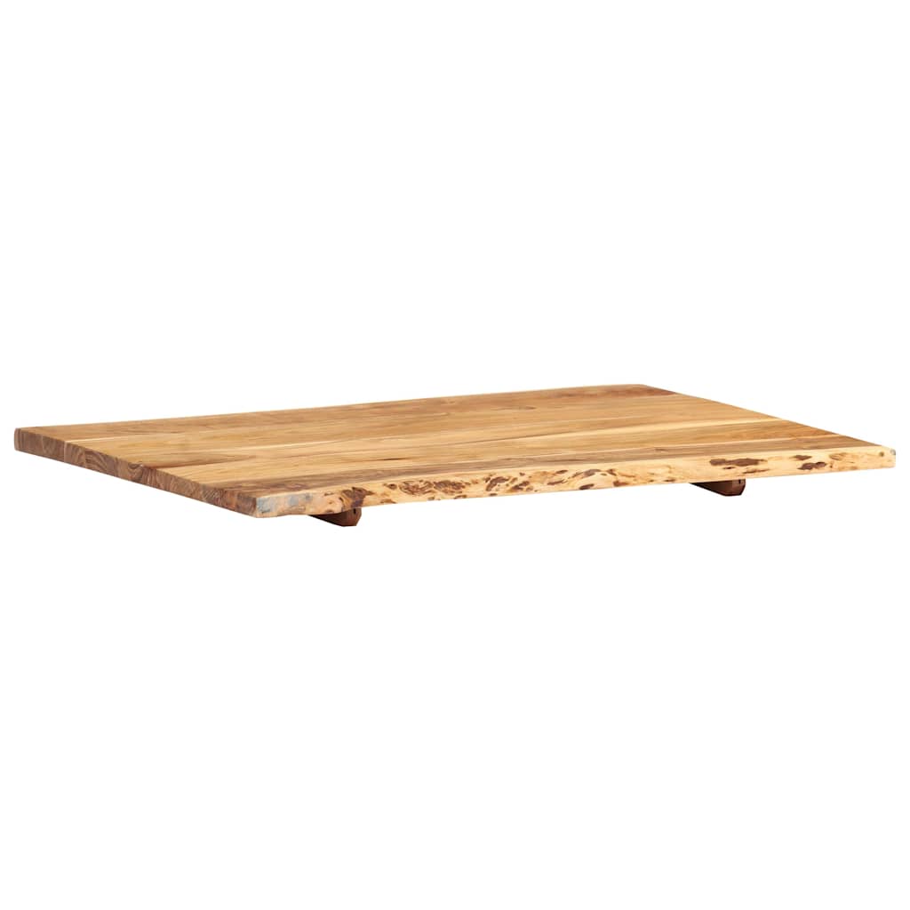 286329 vidaXL Table Top Solid Acacia Wood 80x(50-60)x2,5 cm