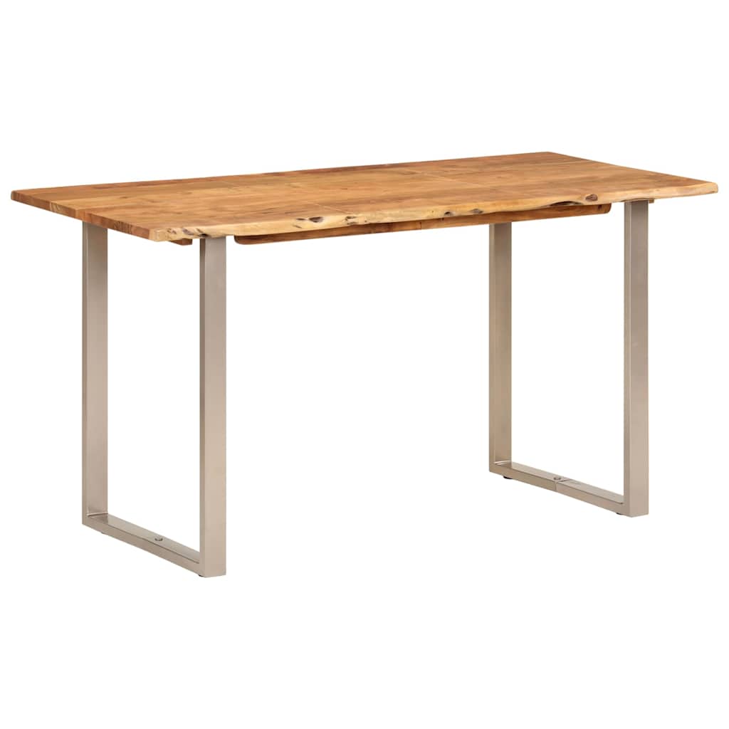 286478 vidaXL Dining Table 140x70x76 cm Solid Acacia Wood