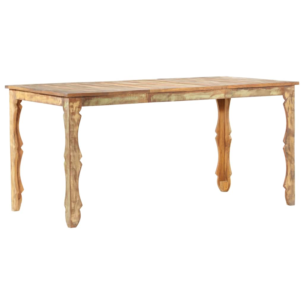286490 vidaXL Dining Table 160x80x76 cm Solid Reclaimed Wood