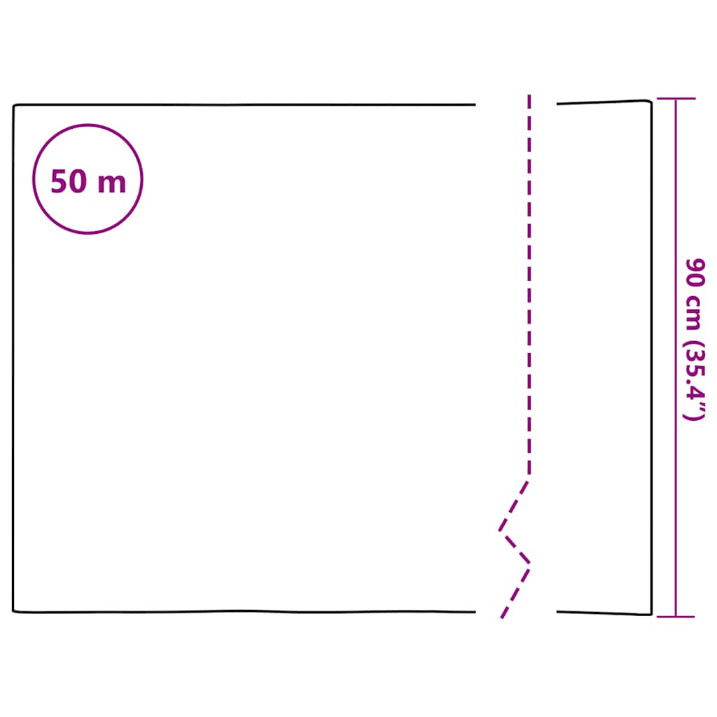 Window Film Frosted Stripes Design 0.9x50 m PVC