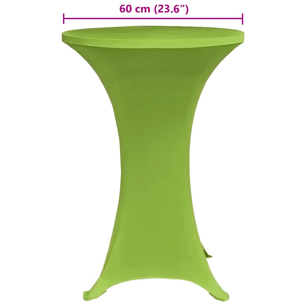 Stretch Table Cover 4 pcs 60 cm Green