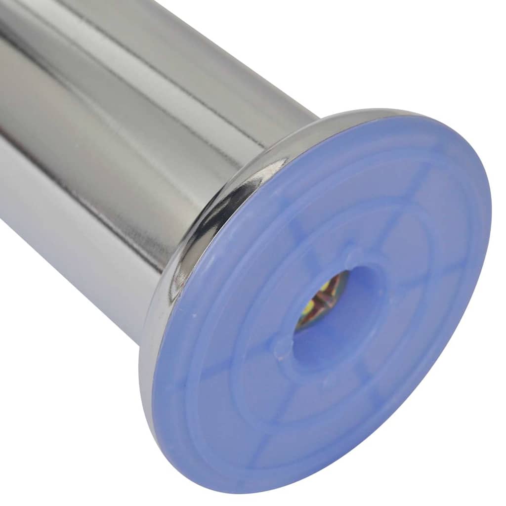 Round Sofa Legs 8 pcs Chrome 120 mm