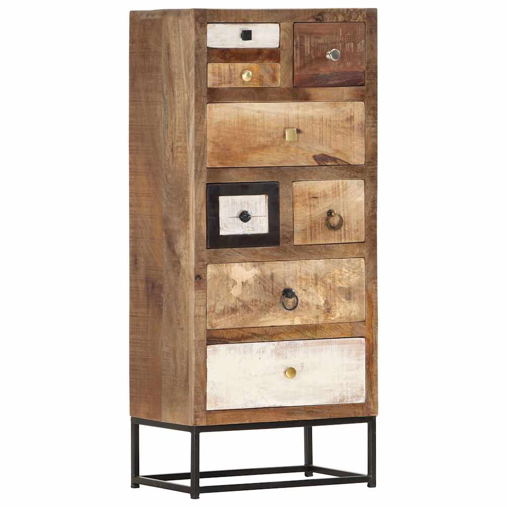 286508 vidaXL Drawer Cabinet 45x30x105 cm Solid Reclaimed Wood