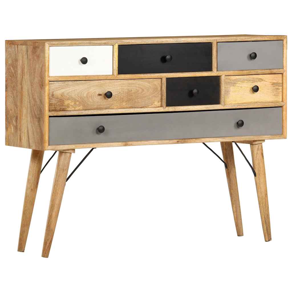 285822 vidaXL Sideboard 110x30x82 cm Solid Mango Wood
