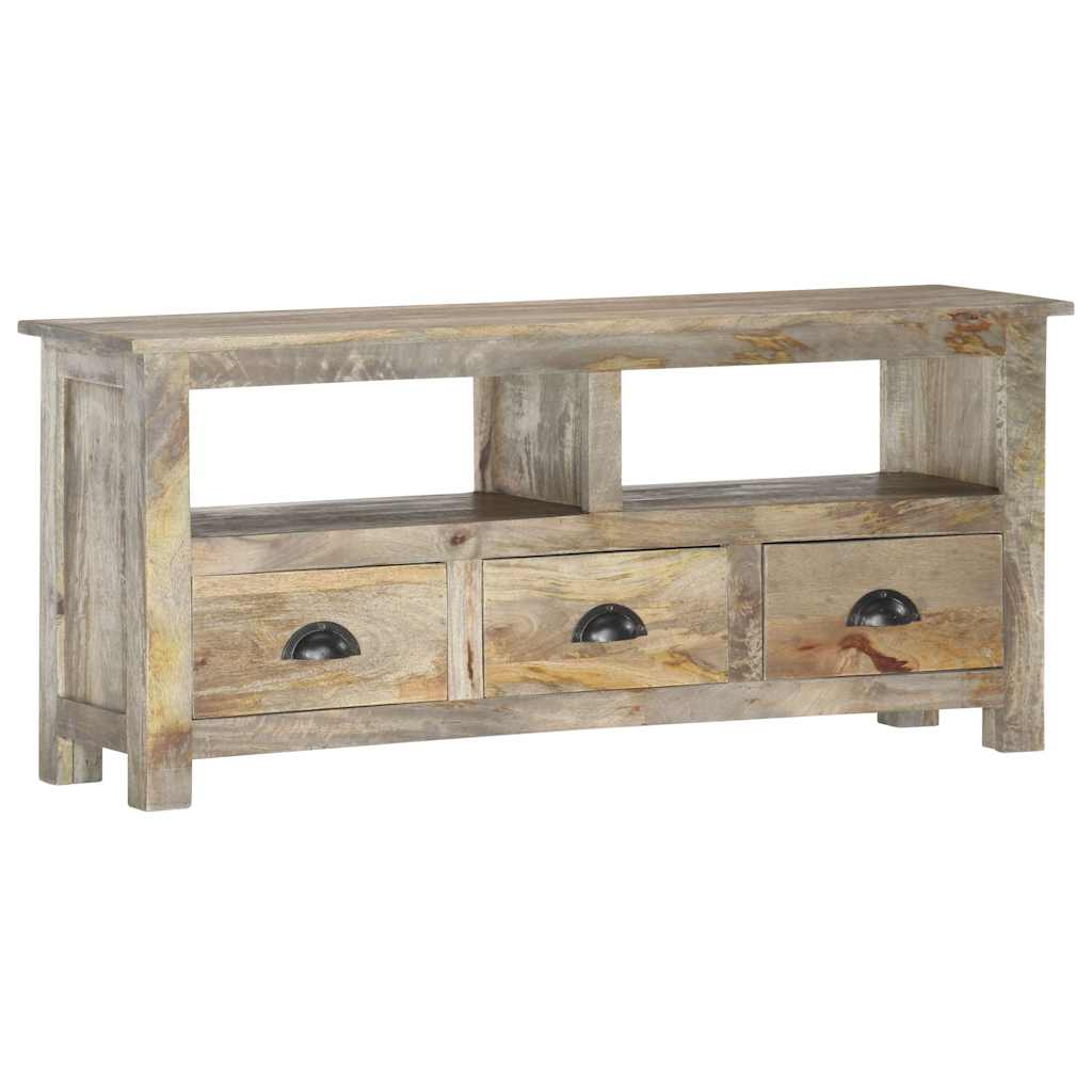 286384 vidaXL TV Cabinet 110x30x50 cm Solid Mango Wood