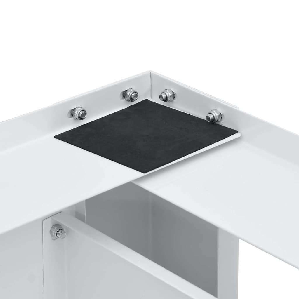 Washing machine pedestals White Steel