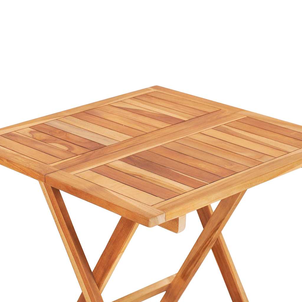 48997 vidaXL 3 Piece Folding Bistro Set Solid Teak Wood
