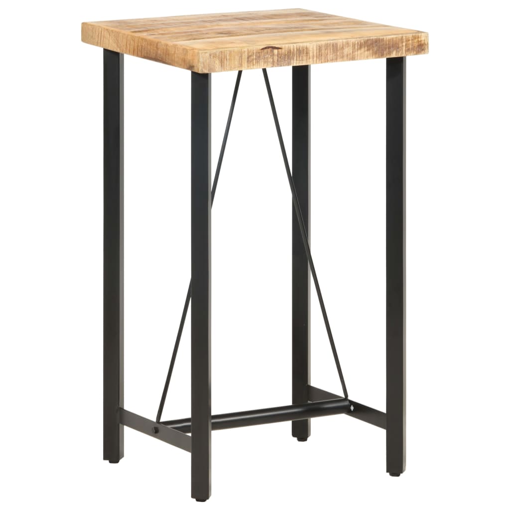 286610 vidaXL Bar Table 60x60x107 cm Rough Mango Wood