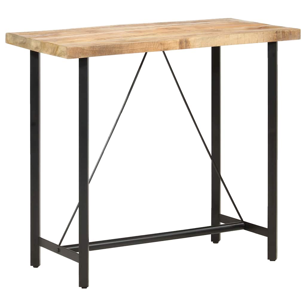 286611 vidaXL Bar Table 120x58x107 cm Rough Mango Wood