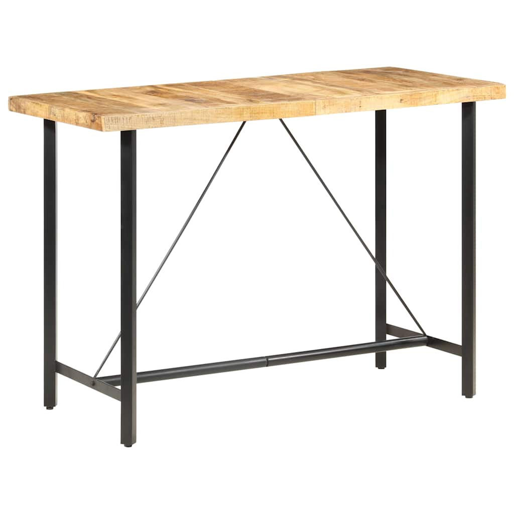 286612 vidaXL Bar Table 150x70x107 cm Rough Mango Wood