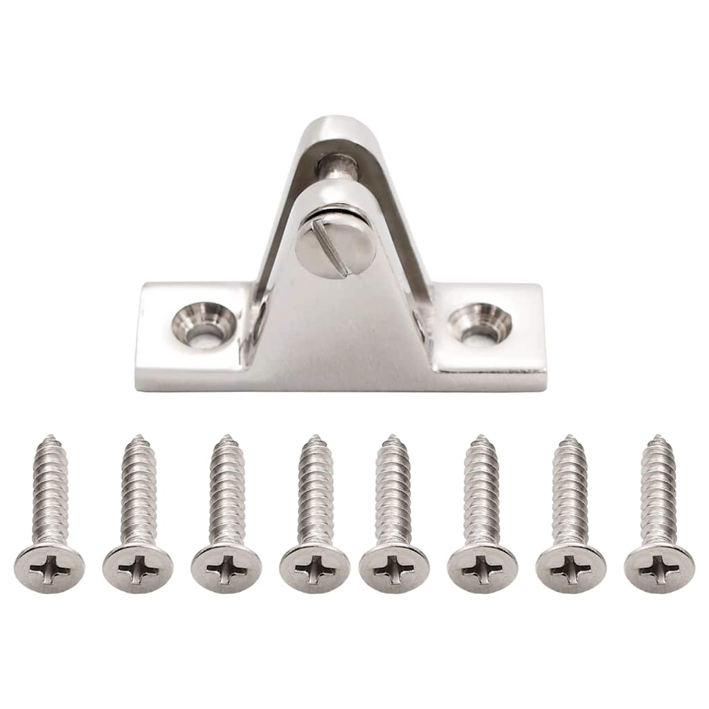 92390 vidaXL Boat Deck Hinges for Bimini Top 4 pcs Stainless Steel