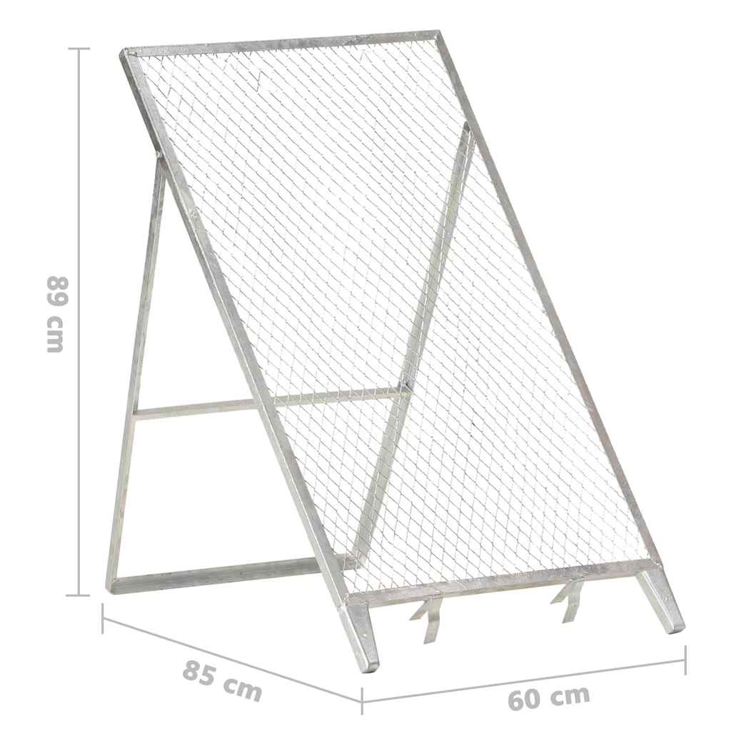 146151 vidaXL Garden Sieve Galvanised Steel