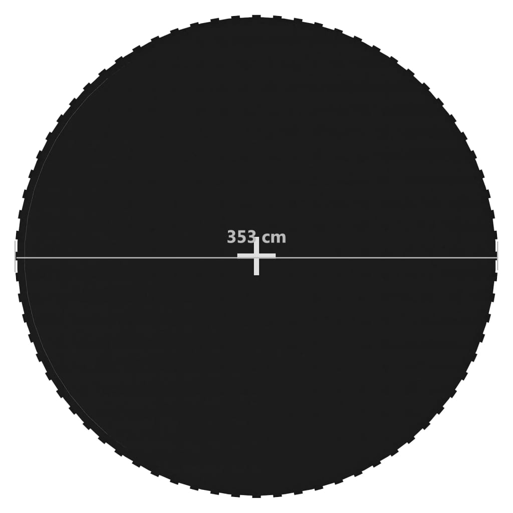 Jumping Mat Fabric Black for 13 Feet/3.96 m Round Trampoline