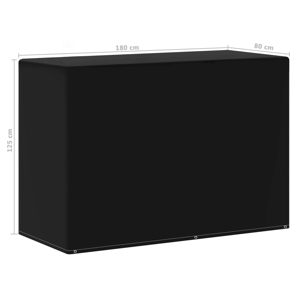 48643 vidaXL Garden Furniture Cover 6 Eyelets for Gas BBQs 180x80x125 cm