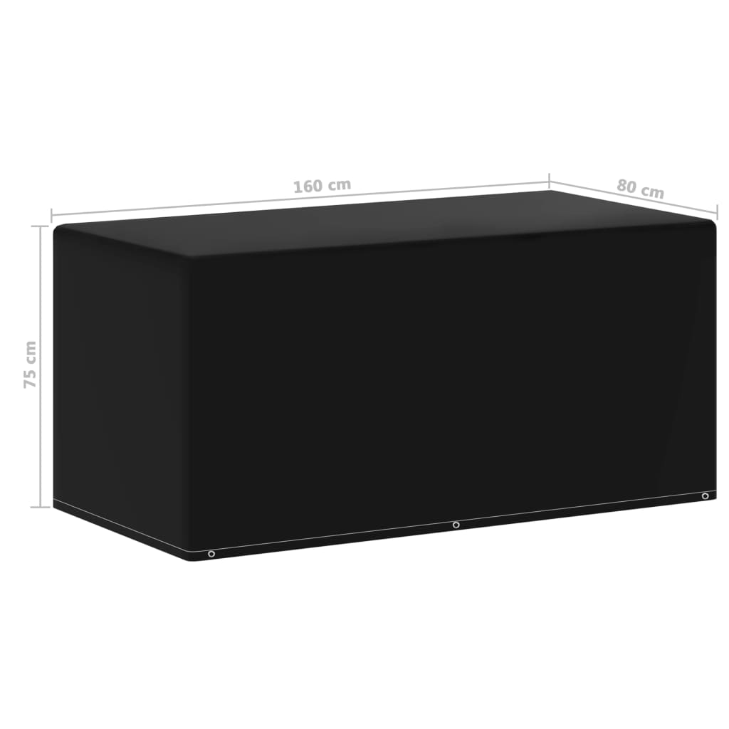 48650 vidaXL Garden Furniture Cover 6 Eyelets 160x80x75 cm