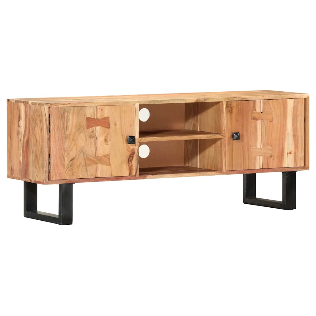 287341 vidaXL TV Cabinet 118x30x45 cm Solid Acacia Wood