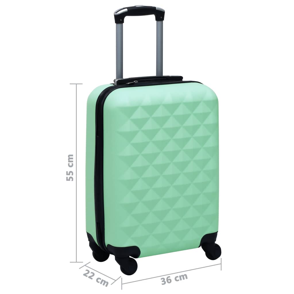 92420 vidaXL Hardcase Trolley Mint ABS