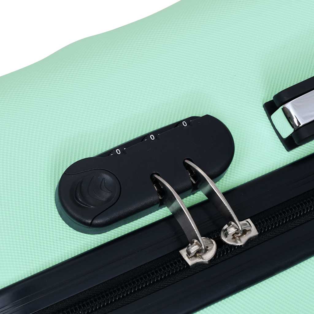 92430 vidaXL Hardcase Trolley Set 2 pcs Mint ABS