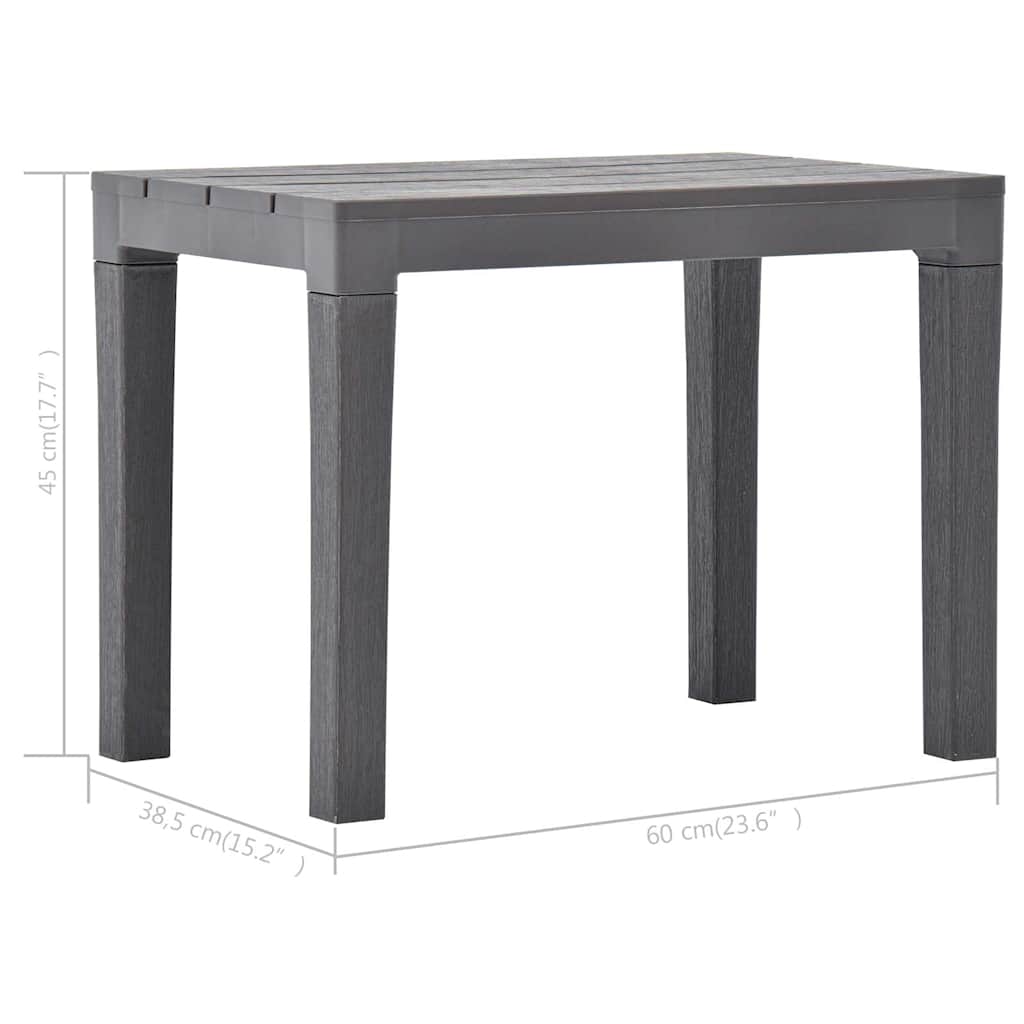 48782 vidaXL Garden Benches 2 pcs Mocca Plastic