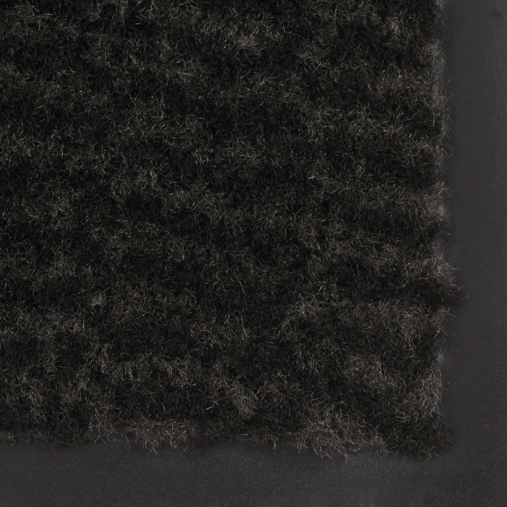 Dust Control Mats 2 pcs Rectangular Tufted 90x150 cm Black