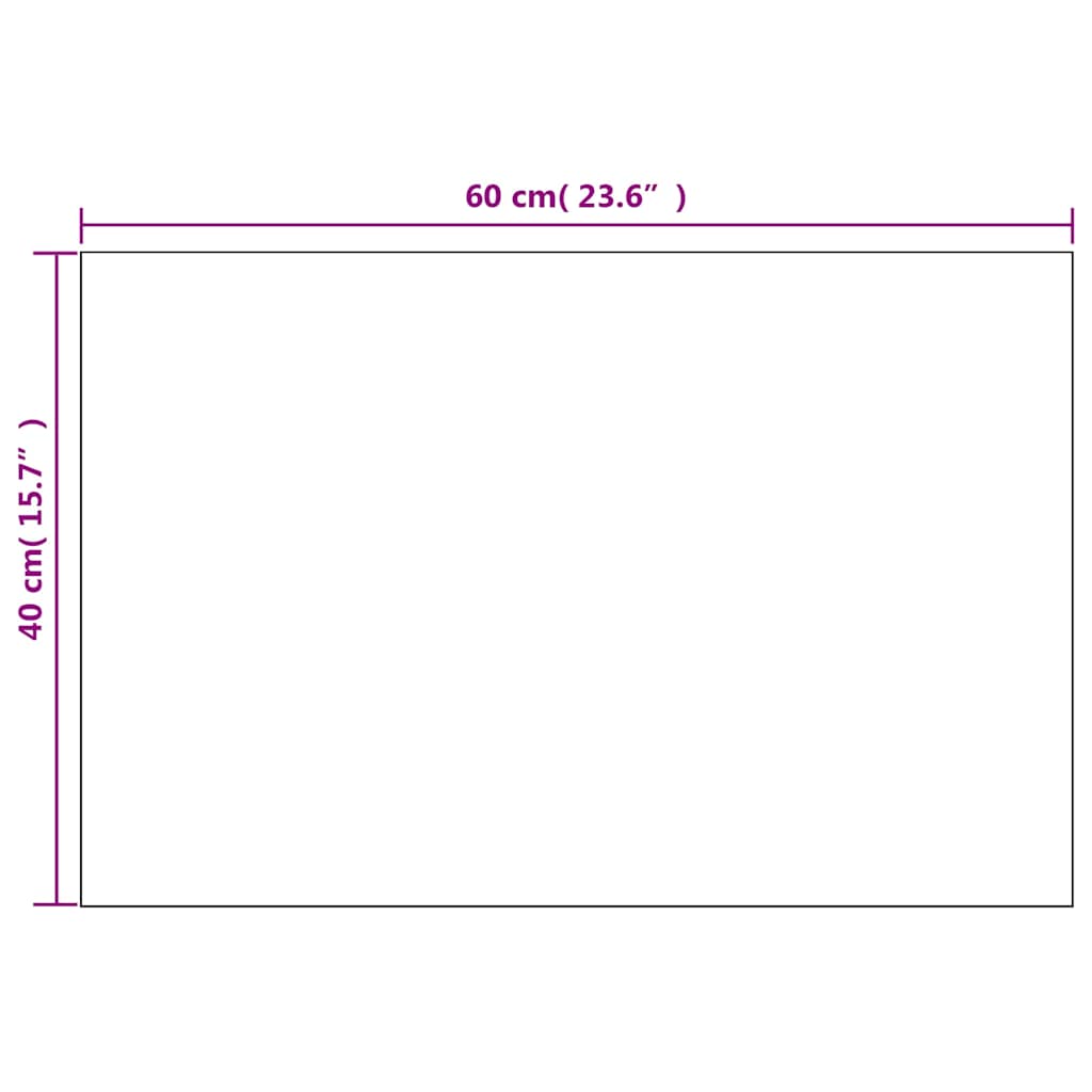 Wall Mirrors 2 pcs 60x40 cm Rectangular Glass