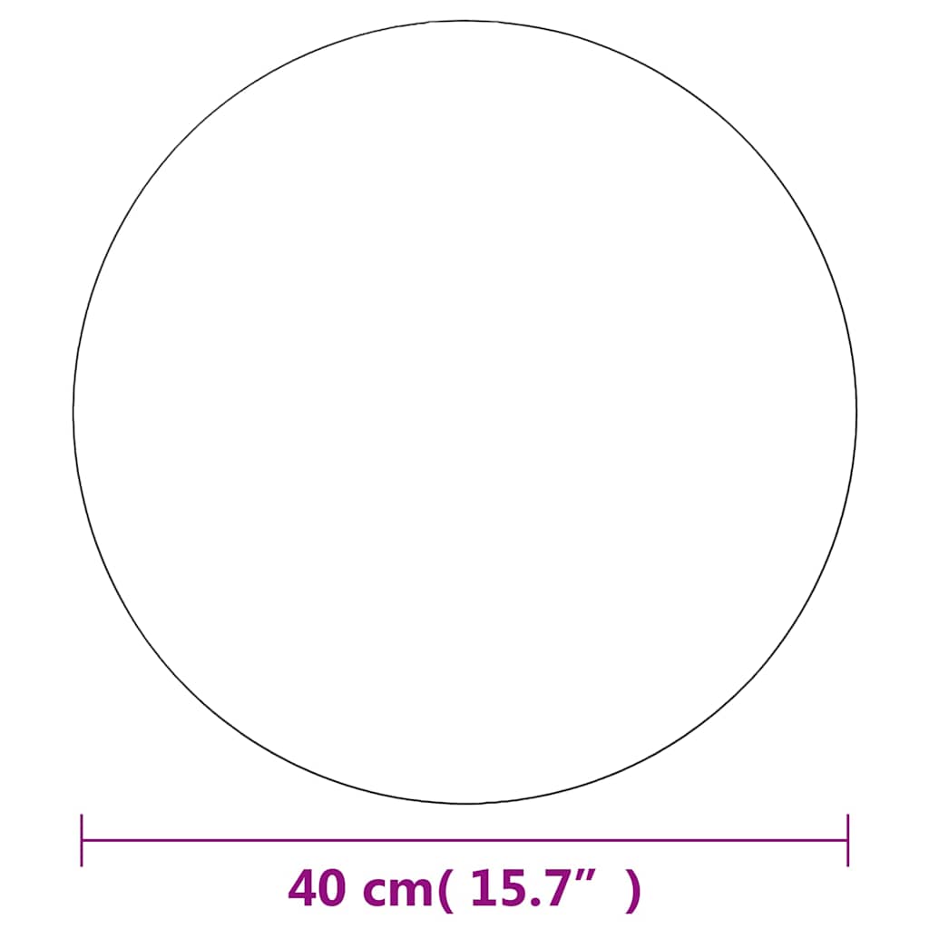 Wall Mirrors 2 pcs 40 cm Round Glass