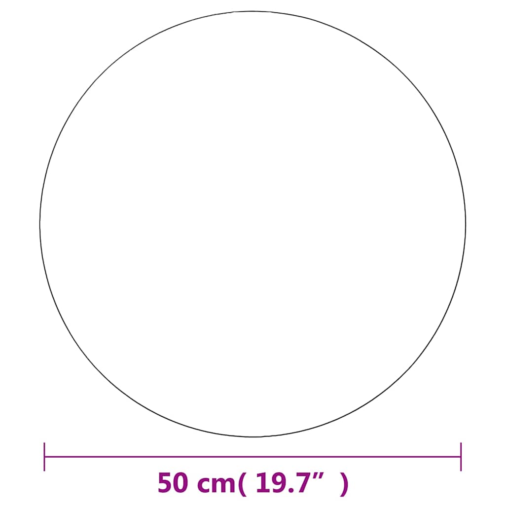 Wall Mirrors 2 pcs 50 cm Round Glass