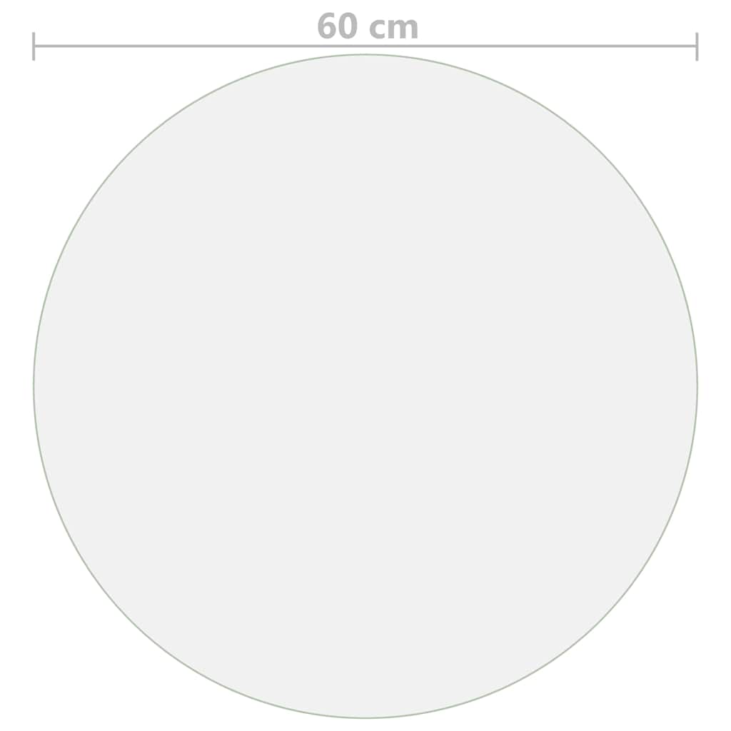Table Protector Matt Ø 60 cm 1.6 mm PVC