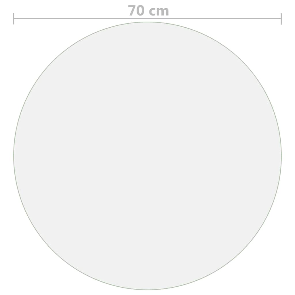 Table Protector Transparent Ø 70 cm 1.6 mm PVC