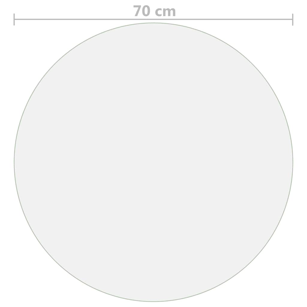 Table Protector Matt Ø 70 cm 1.6 mm PVC