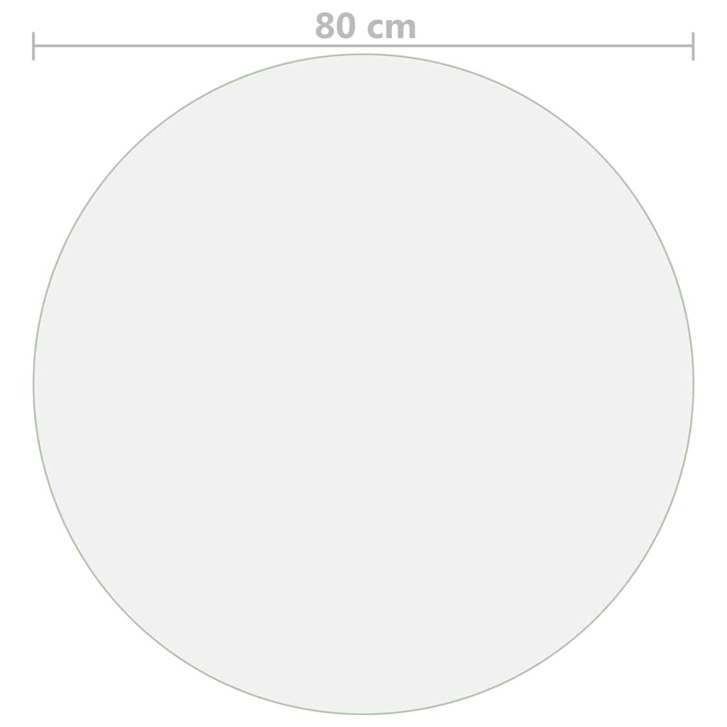 Table Protector Matt Ø 80 cm 1.6 mm PVC