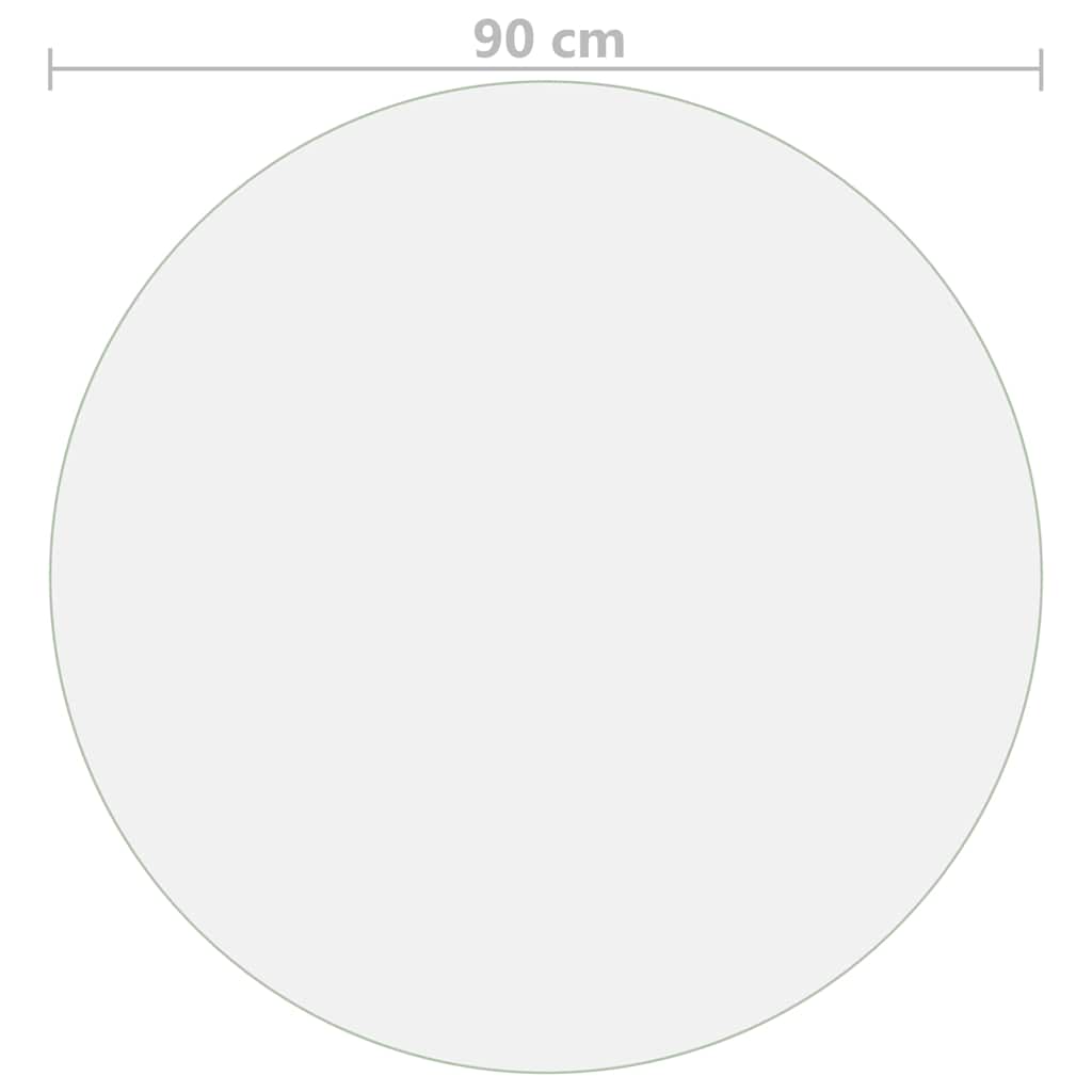 Table Protector Matte Ø 90 cm 1.6 mm PVC