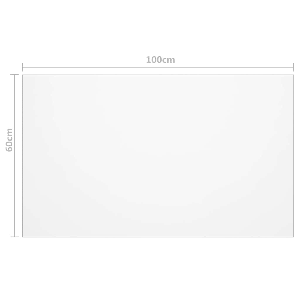 Table Protector Transparent 100x60 cm 1.6 mm PVC