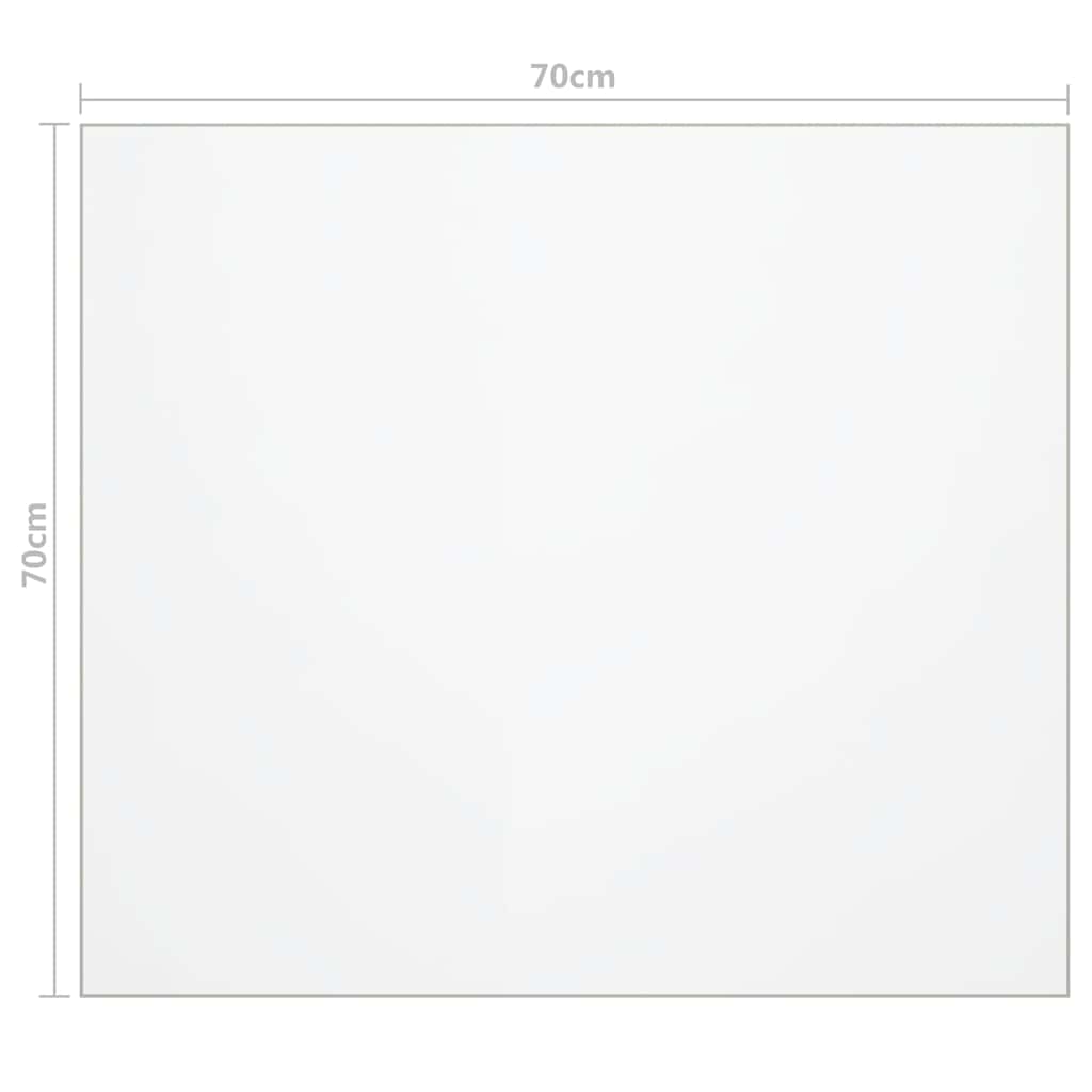 Table Protector Matt 70x70 cm 1.6 mm PVC